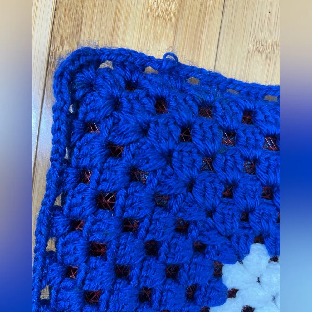 Womens Handmade Crochet/motif Knit granny square chic Granny - Image 12