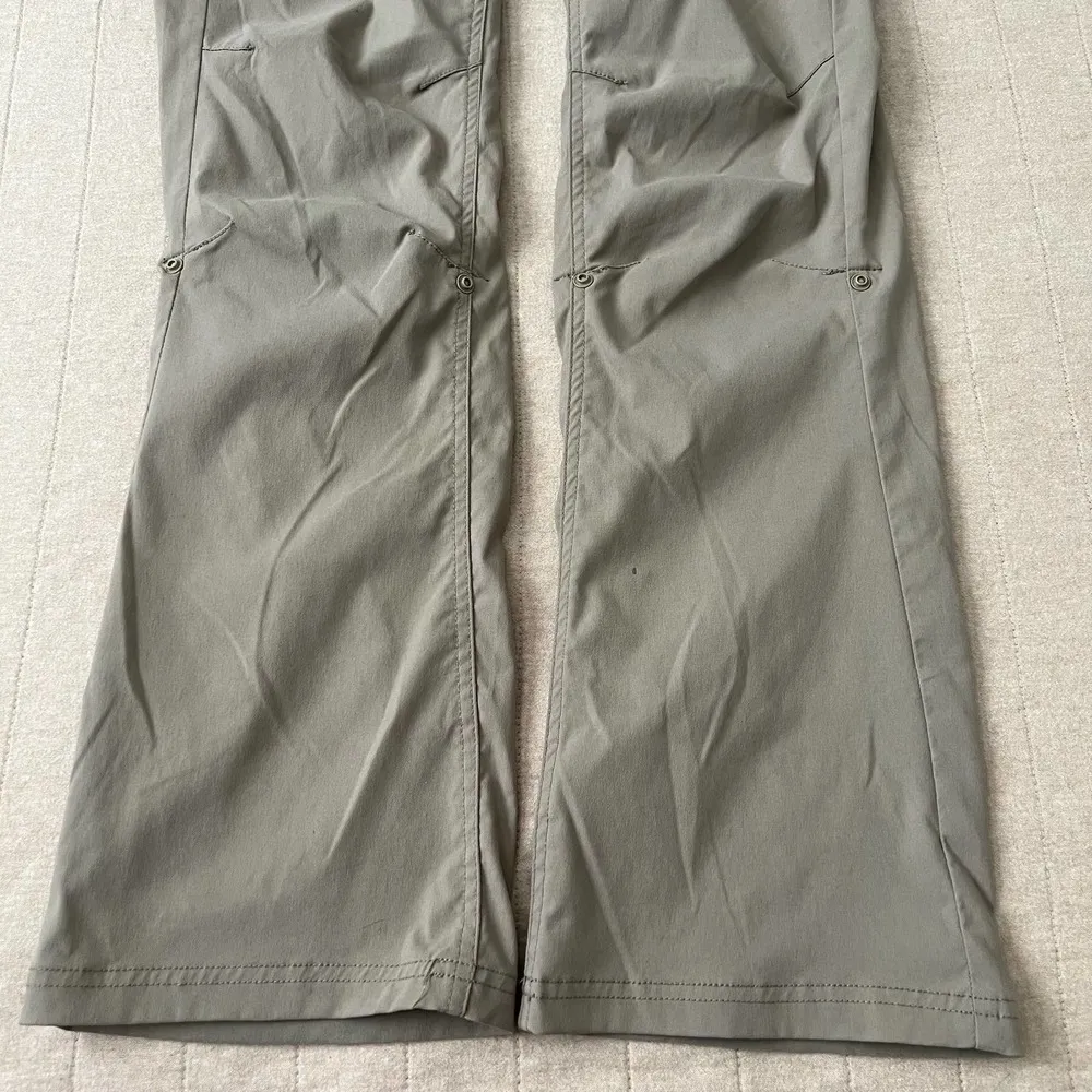 Halle Convertible Pant Dark Khaki Hiking Roll up size 6 regular inseam - Image 6