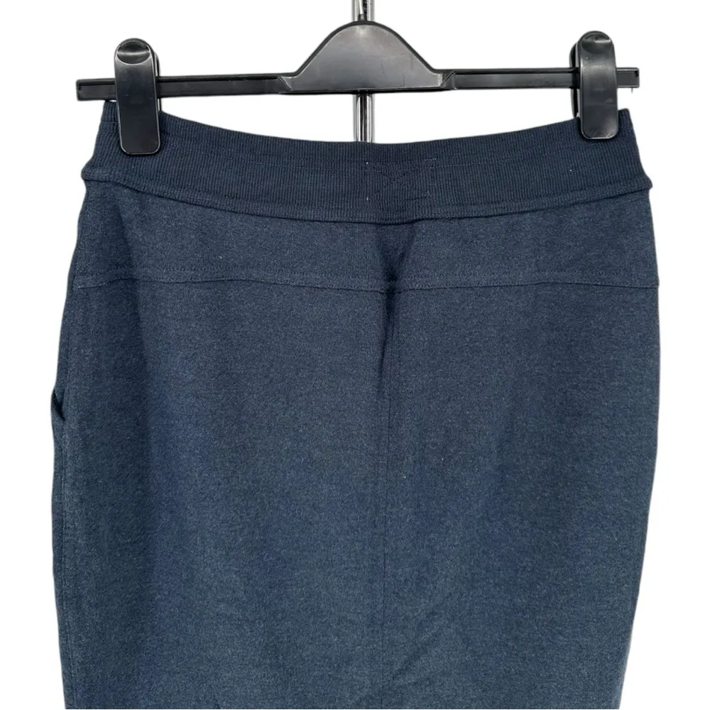 Prana Cozy Up Midi Skirt in Nautical Heather Navy Blue size XS Cozy Stretch - Image 6