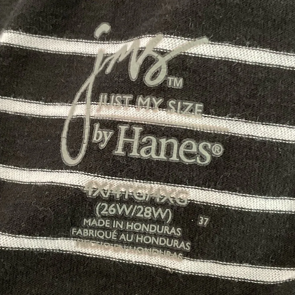 Just My Size Women's Striped Floral Top With Floral Design. P2P 27 SIZE 4X EUC - Image 5