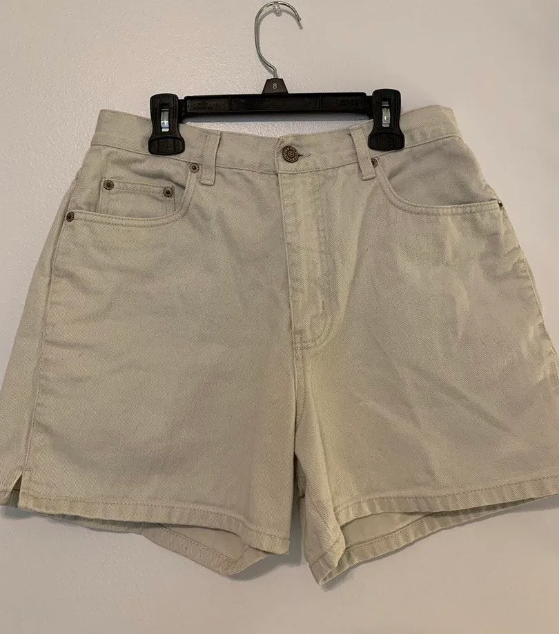 Vintage Halston Denim Shorts Tan Size 27 - Image 2