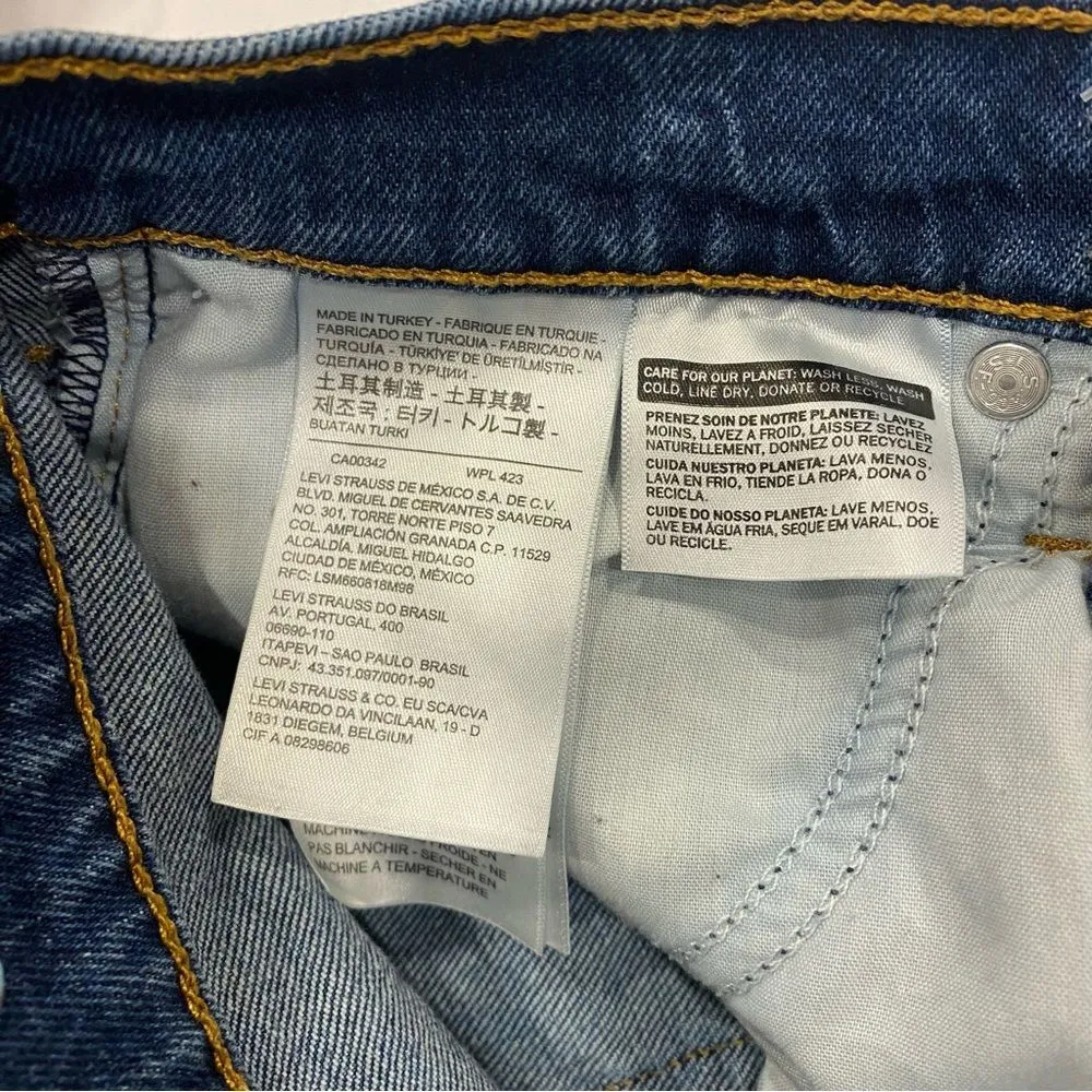 Levi’s Wedgie Icon Fit Ankle Jeans in Life’s Work Dark Wash - Image 15