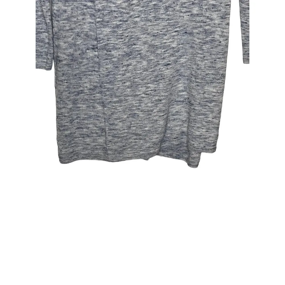 J Jill Women Cardigan Sweater V-Neck Front Button Long Sleeve Pockets Gray Small - Image 10