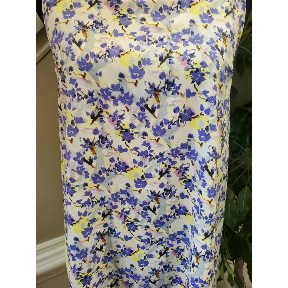 Loveriche Women Floral Polyester Sleeveless Round Neck Knee Length Dress Size M - Image 4