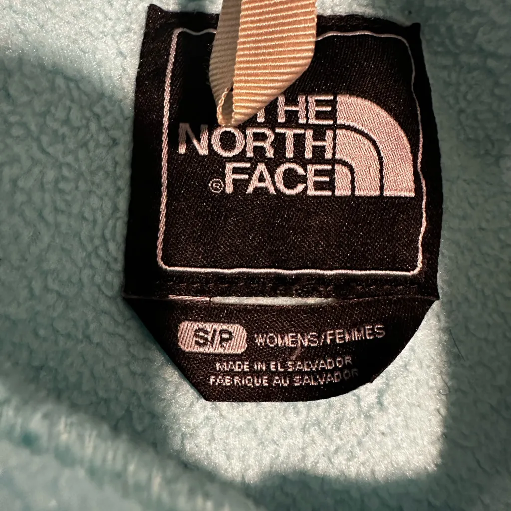 North Face Sz:S Y2K Sky Blue/ Gray Polartec Denali Full Zip Fleece Jacket. - Image 6