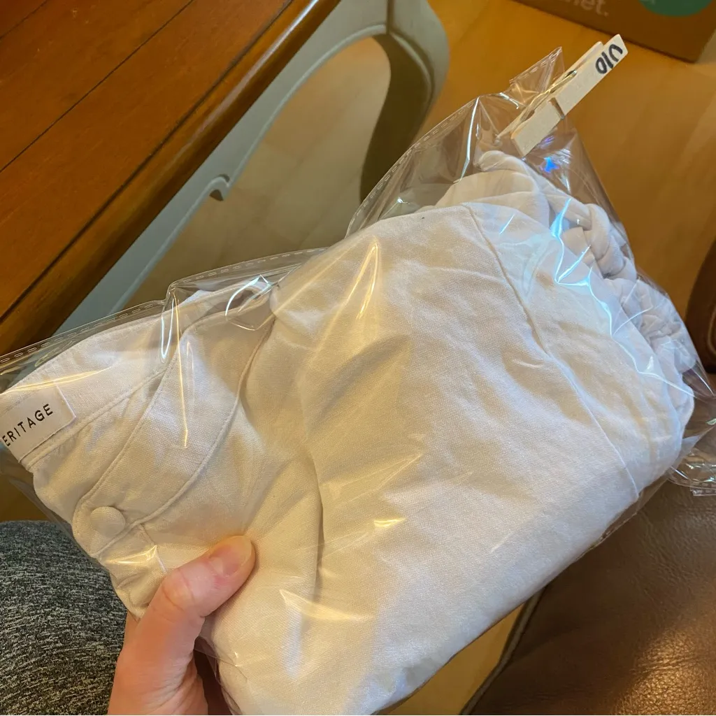 Legoe Heritage Maternity The Linen Shirt in‎ White Size 4 or XXL - Image 11