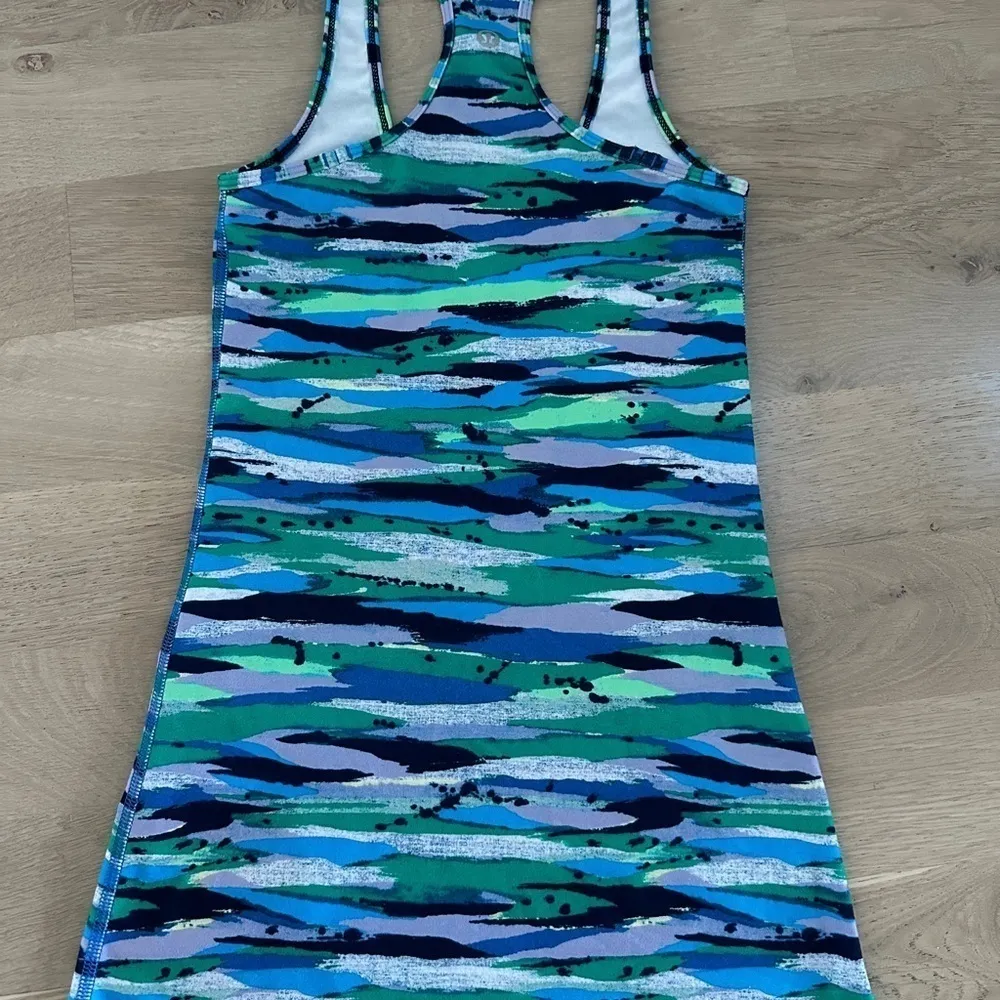 LULULEMON cool racer tank top Seven Wonders Multi W1J68S XS - Image 6