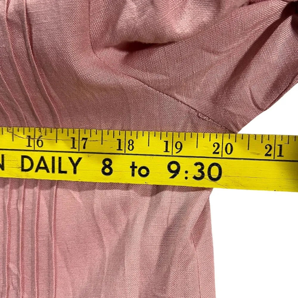 Jessica Howard Vintage Blush Pink Jacket Dress Wedding Suit Size 10 CottageCore - Image 5