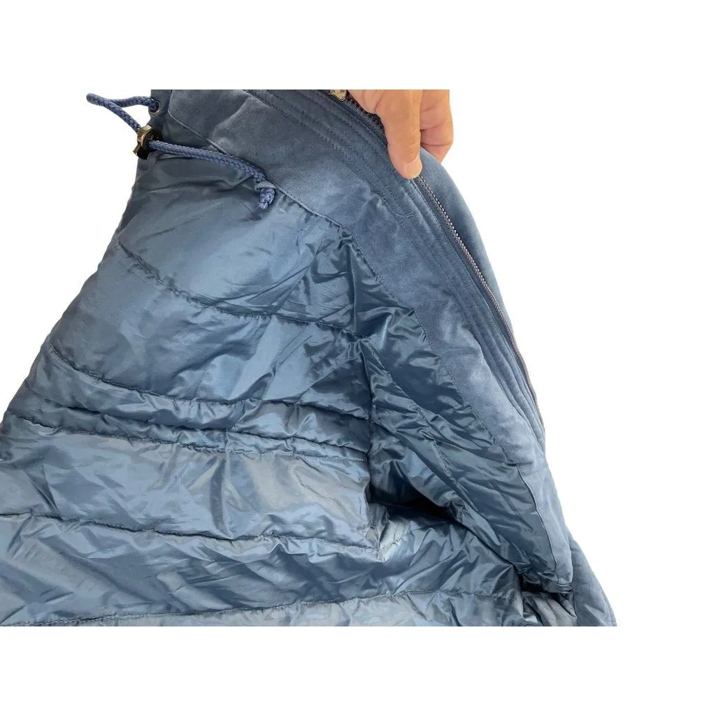 Vintage Giorgio Armani Womens blue Faux Fur Hood Parka coat size PM SKU 9271 - Image 12