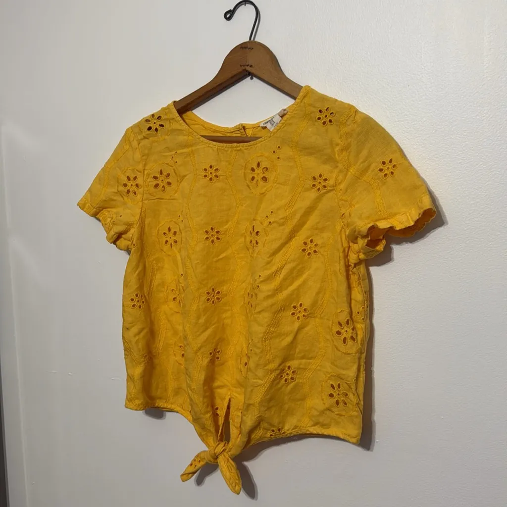 Christian Siriano Linen / Cotton Tie - Image 3