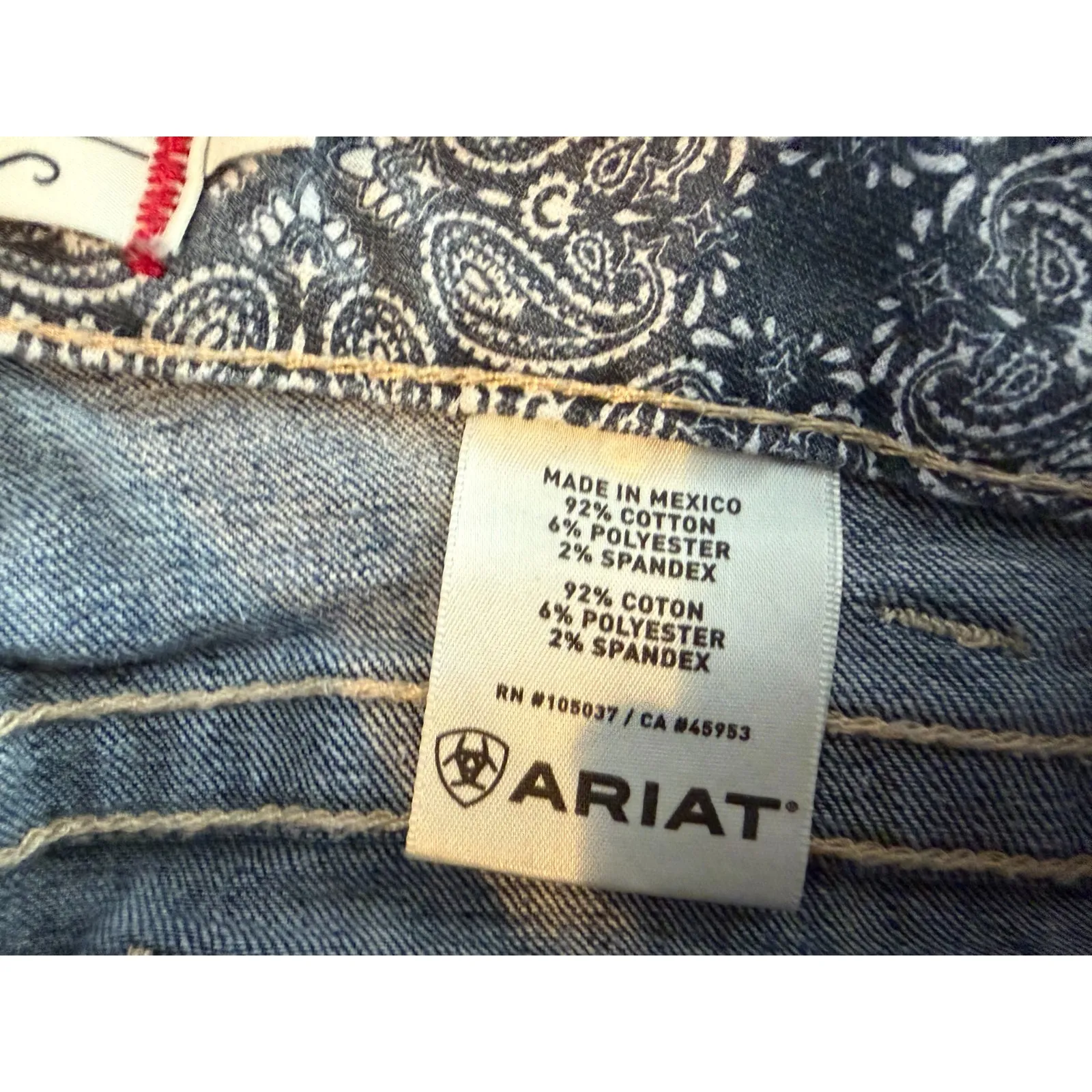 Ariat Real Denim Jeans 29S 29 Short Bootcut Western Boot 2825 Jean Cowgirl Rodeo - Image 8