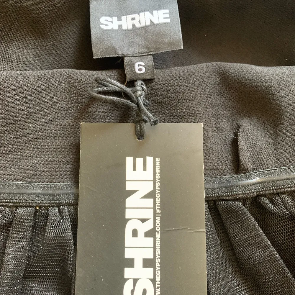 Tulip top tulle silhouette & sequins blackMINI cocktail dress Size 2 - Image 8