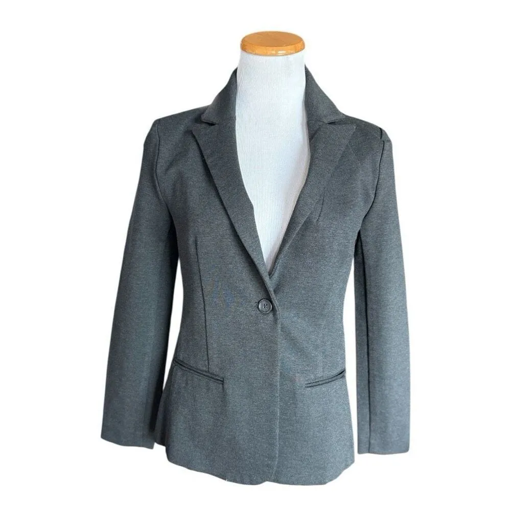 NWT Womens J Crew Charcoal Ponte Work Blazer Dress Jacket - Image 4