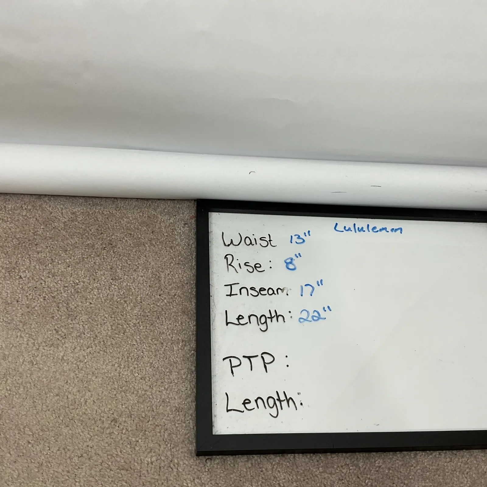 Lululemon In The Flow High Rise Crop‎ 4 Blue Teal Yoga Pilates Ruched Leggings - Image 5