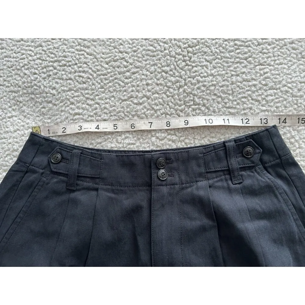 MADEWELL The Harlow Wide-Leg Lightweight Twill Pants Black Women’s Size 2P - Image 14