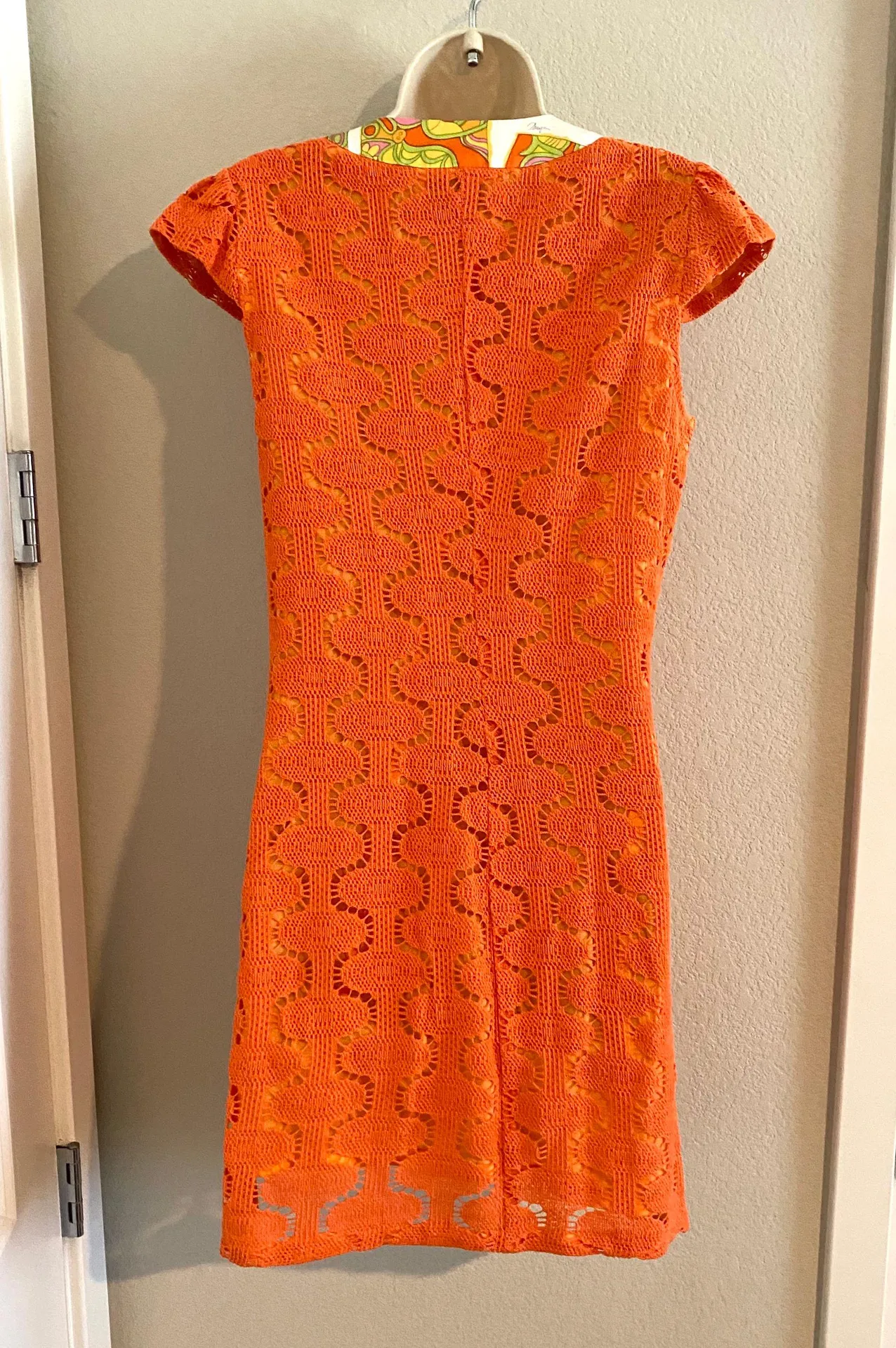 NWOT orange lace  dress. Sz 4 - Image 2