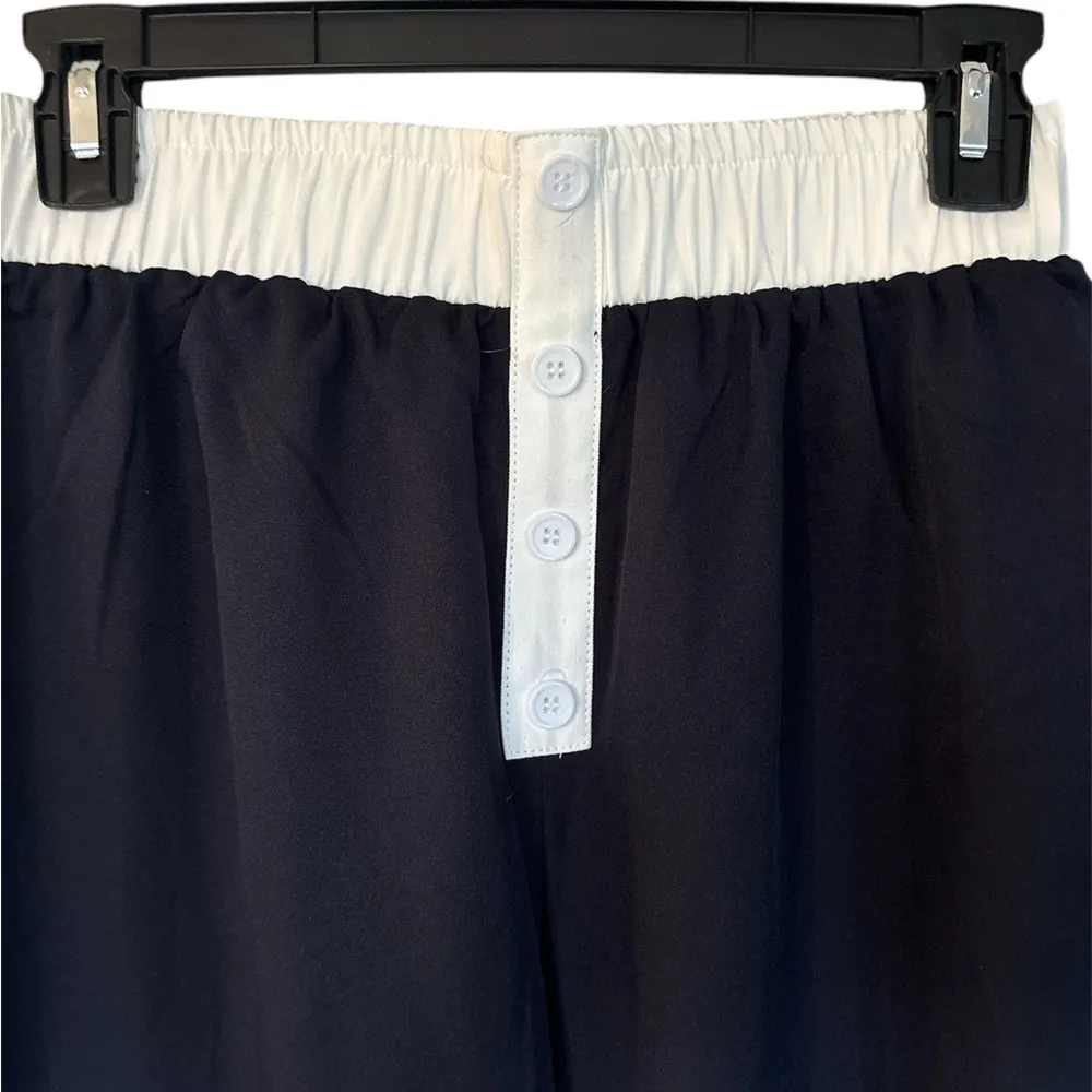 NWT PrettyLittleThing contrast waistband boxer detail trousers - Image 2