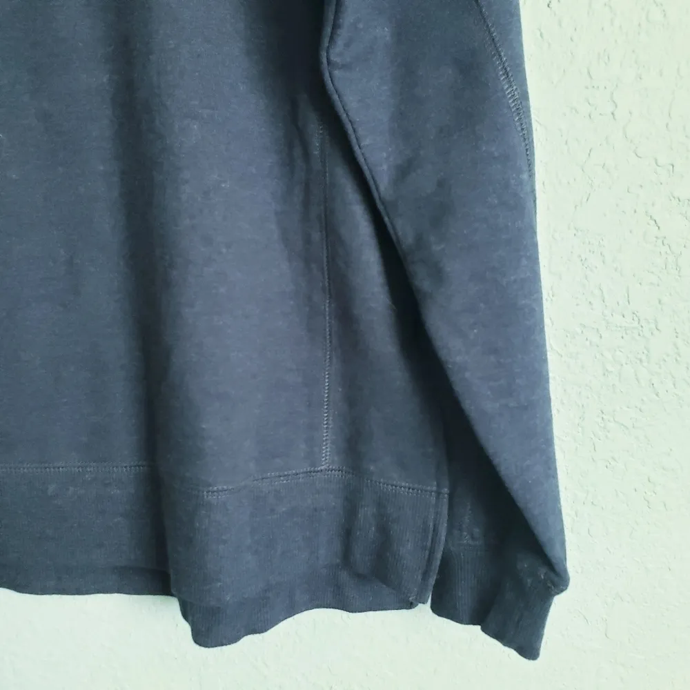 Wildfox Social Embroidered Navy Sweatshirt - Image 3