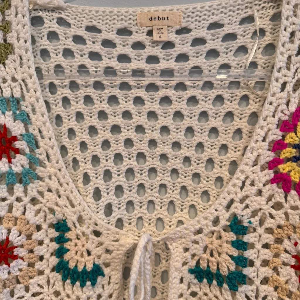 Debut Crochet Granny Y2K Sweater 
Size S - Image 3