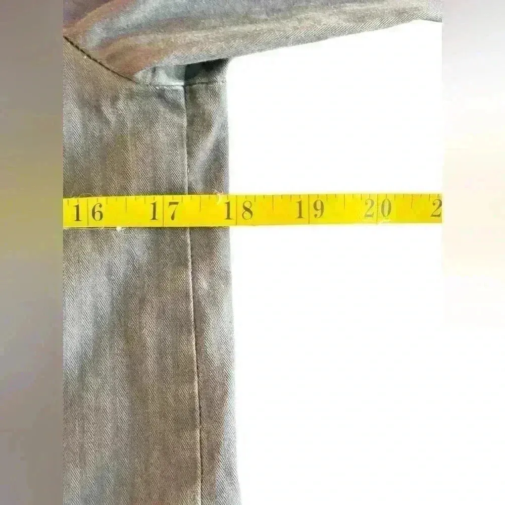 J. Crew Women's Cotton Chino Gray Jacket Utility Classic Cargo Pockets Size 0 - Image 4