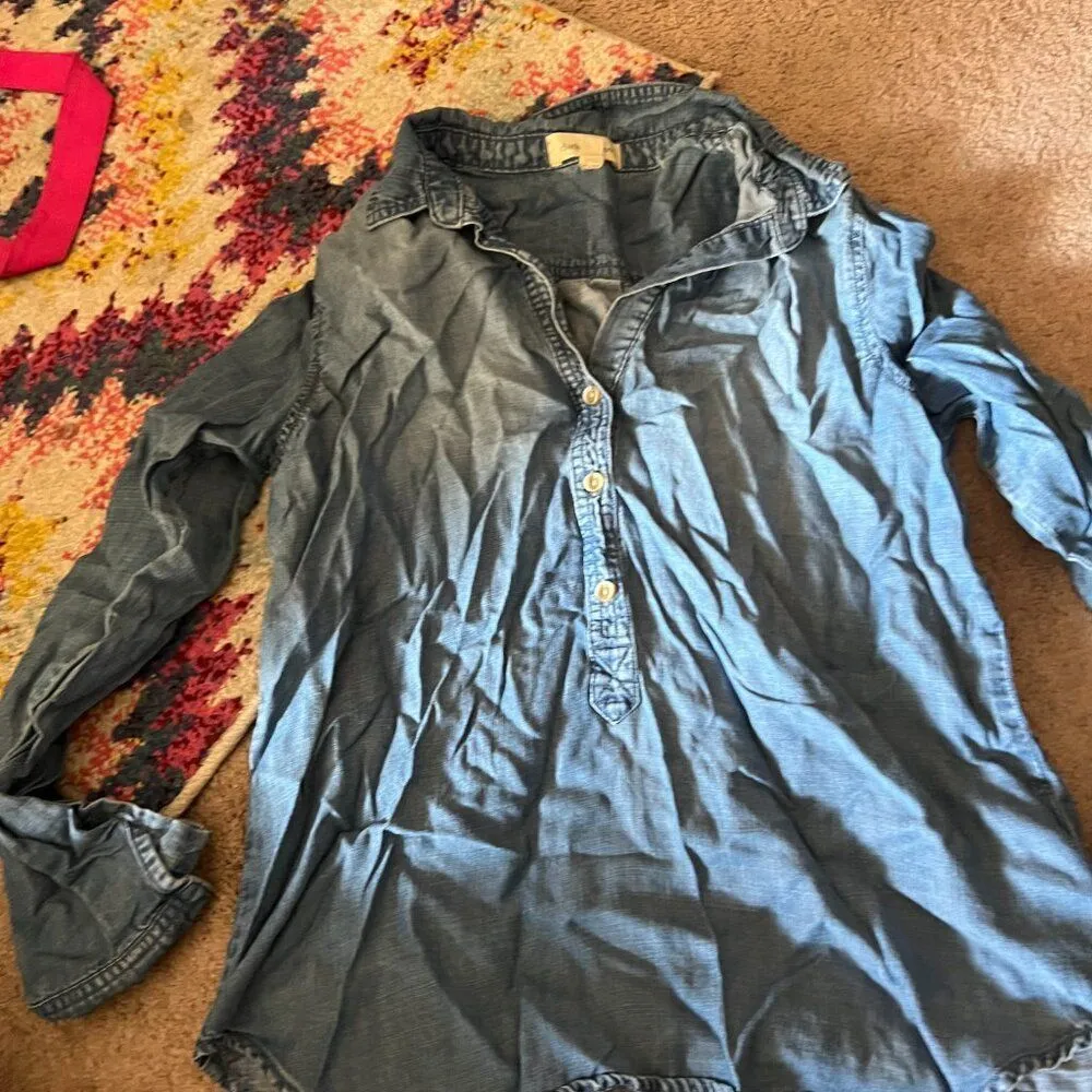 Cloth & Stone blue small top - Image 3