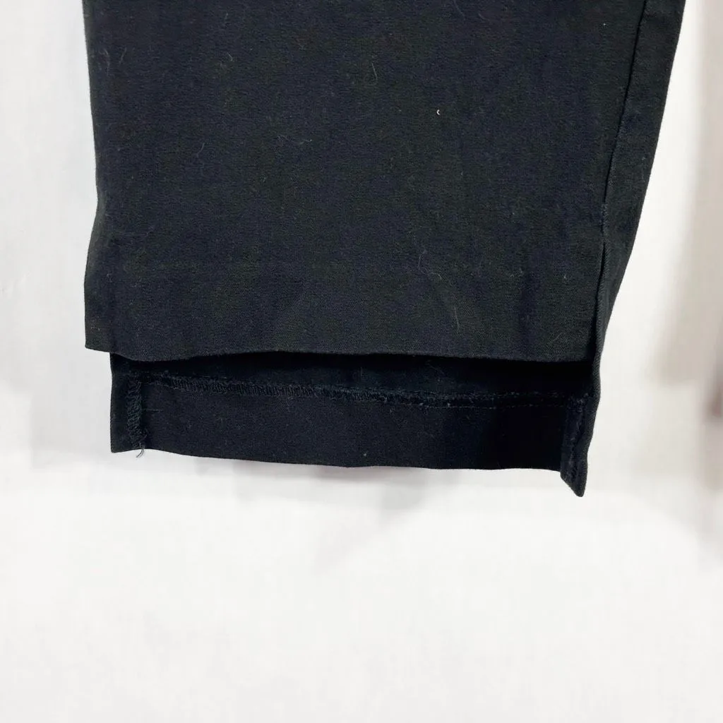 Elloquii Plus Size 20 Capri Pants Black Trousers Cropped Stretch Step Hem 1666 - Image 5