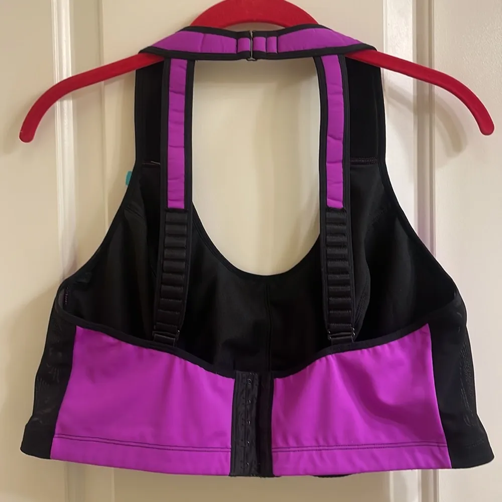 LIVI Convertible No Wire Low Impact Sports Bra NEW Size 44DDD Purple - Image 6
