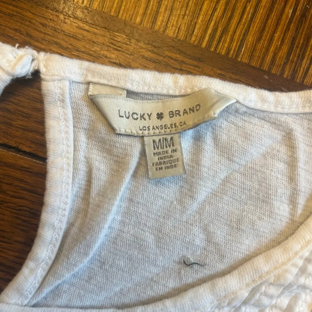 Lucky Brand Embroidered Dolman Top M - Boho Chic! - Image 9