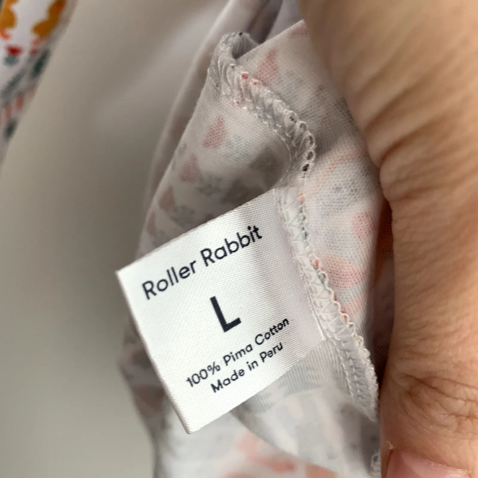 Roller Rabbit Bands Weave Pajamas Womens Large Creature Print - Image 16