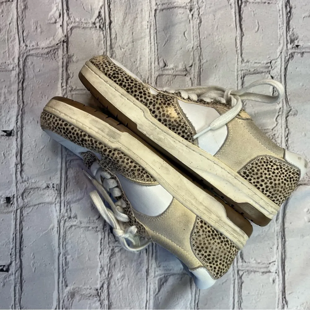 Madewell Sneakers Womens 7.5 Men’s 6 Casual Shoes Leopard Print Trim - Image 13