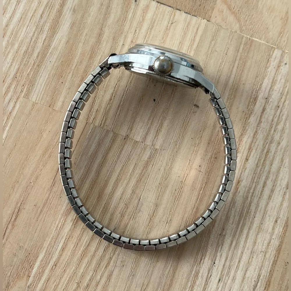 Lanco Rare Vintage Ladies Mechanical Winding Watch Stainless Bracelet Dial Hands - Image 7