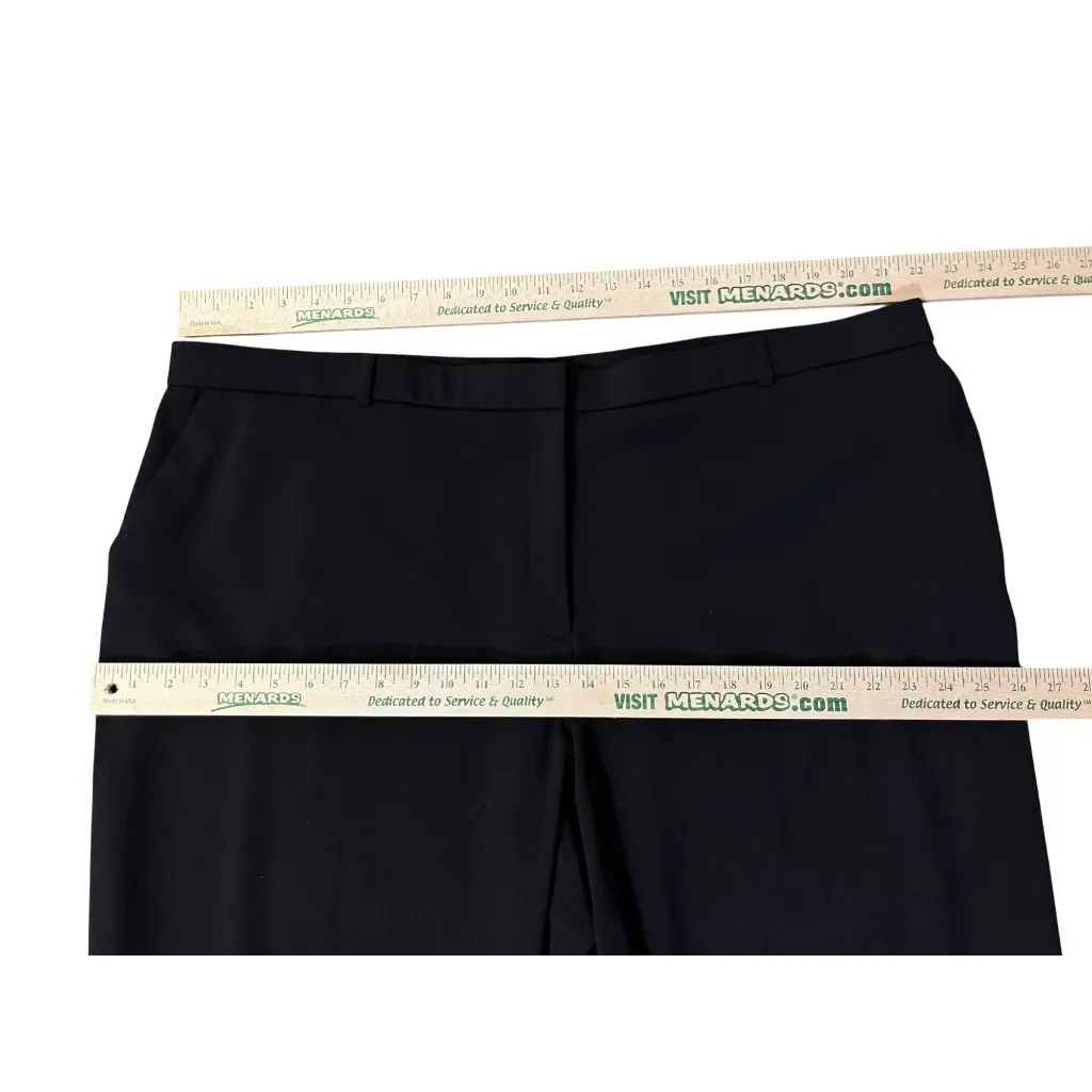 Briggs New York Pants Womens 24WS Short Black Slacks Flat Front Used - Image 5