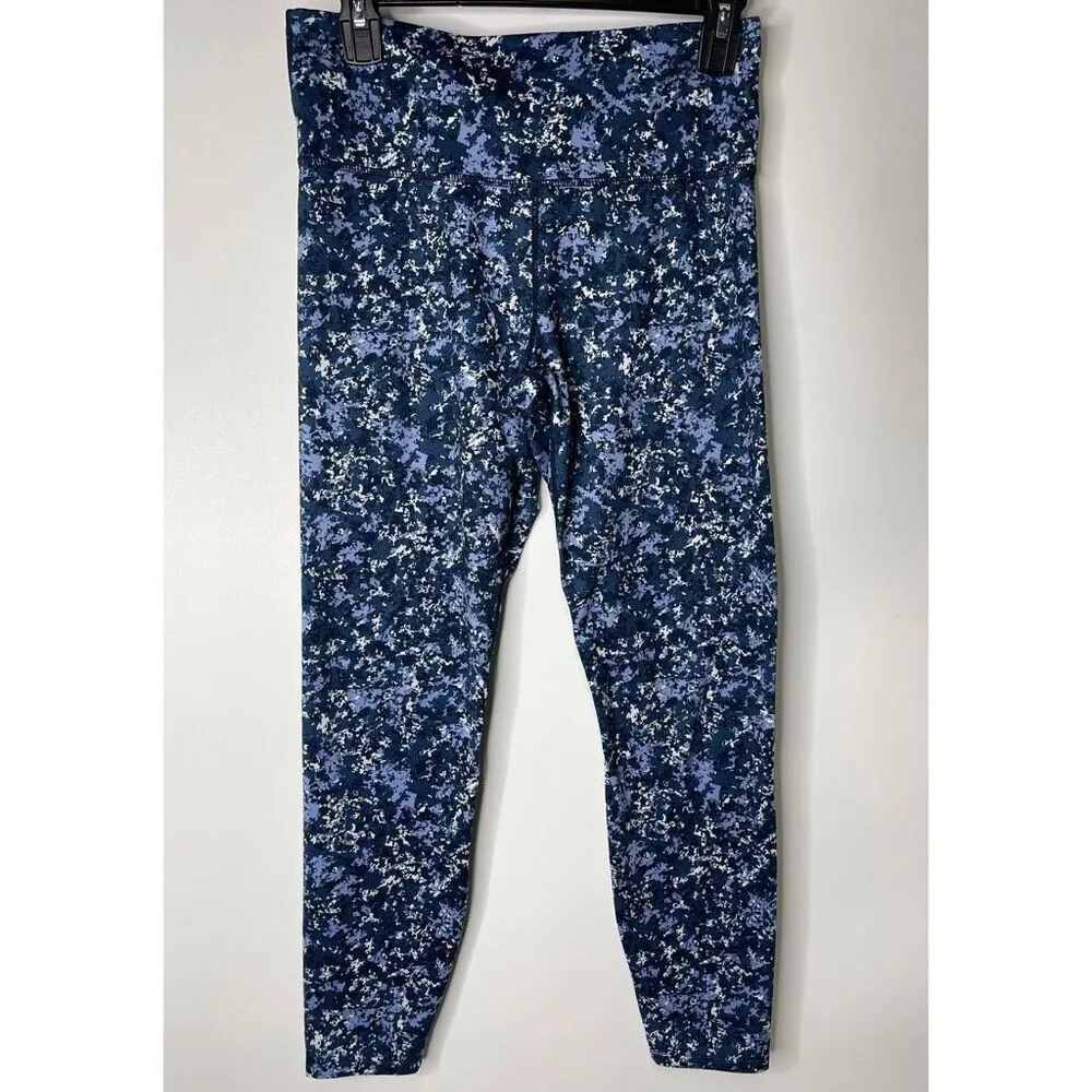 JoyLab High Rise Comfort Fabric Leggings (Blue Printed) - Medium - Image 2