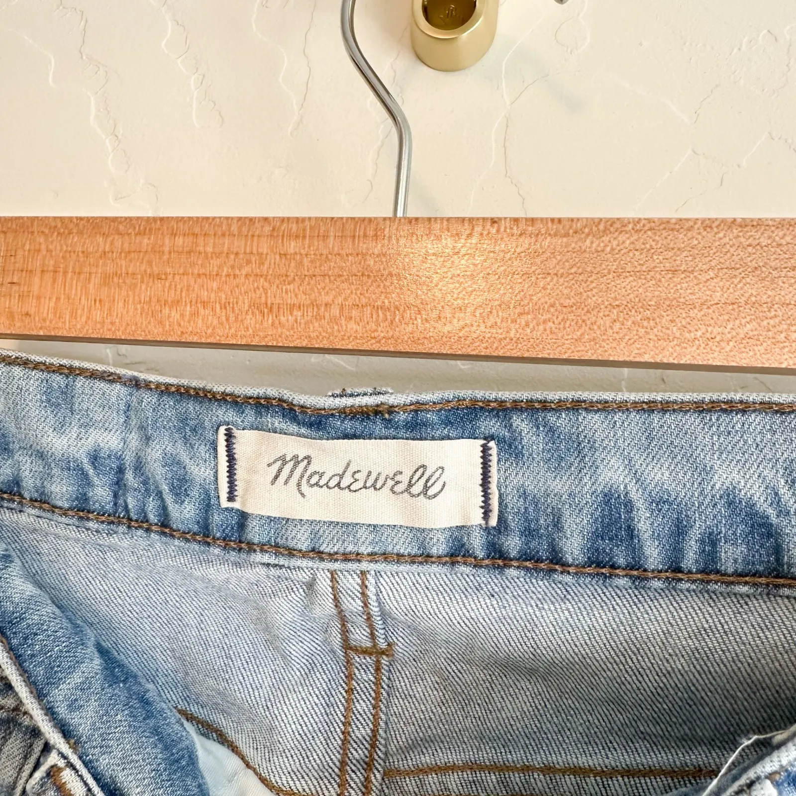 Madewell |‎ Cotton 9" High Rise Skinny Eco Denim Jeans in Regina Wash size 25 - Image 6