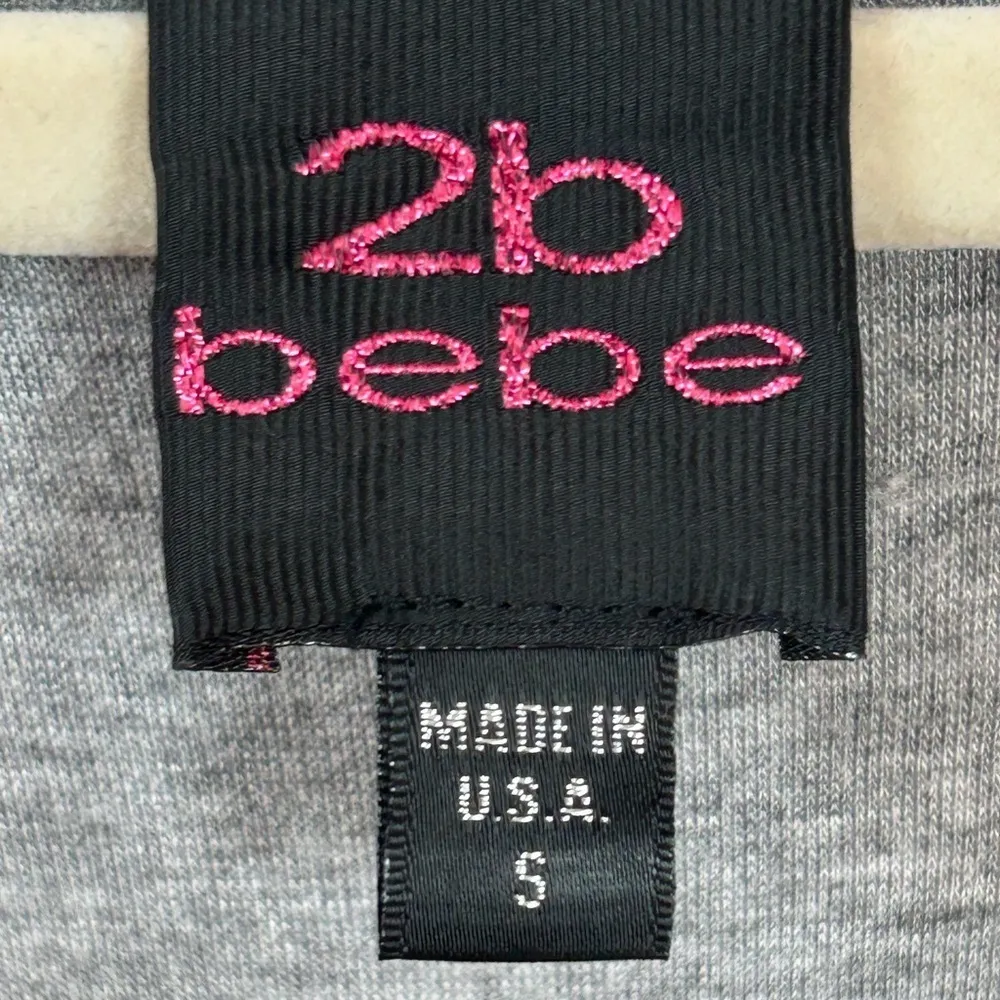 bebe vintage Y2K short capped-sleeve fitted dress with a defined waistline. SM - Image 5