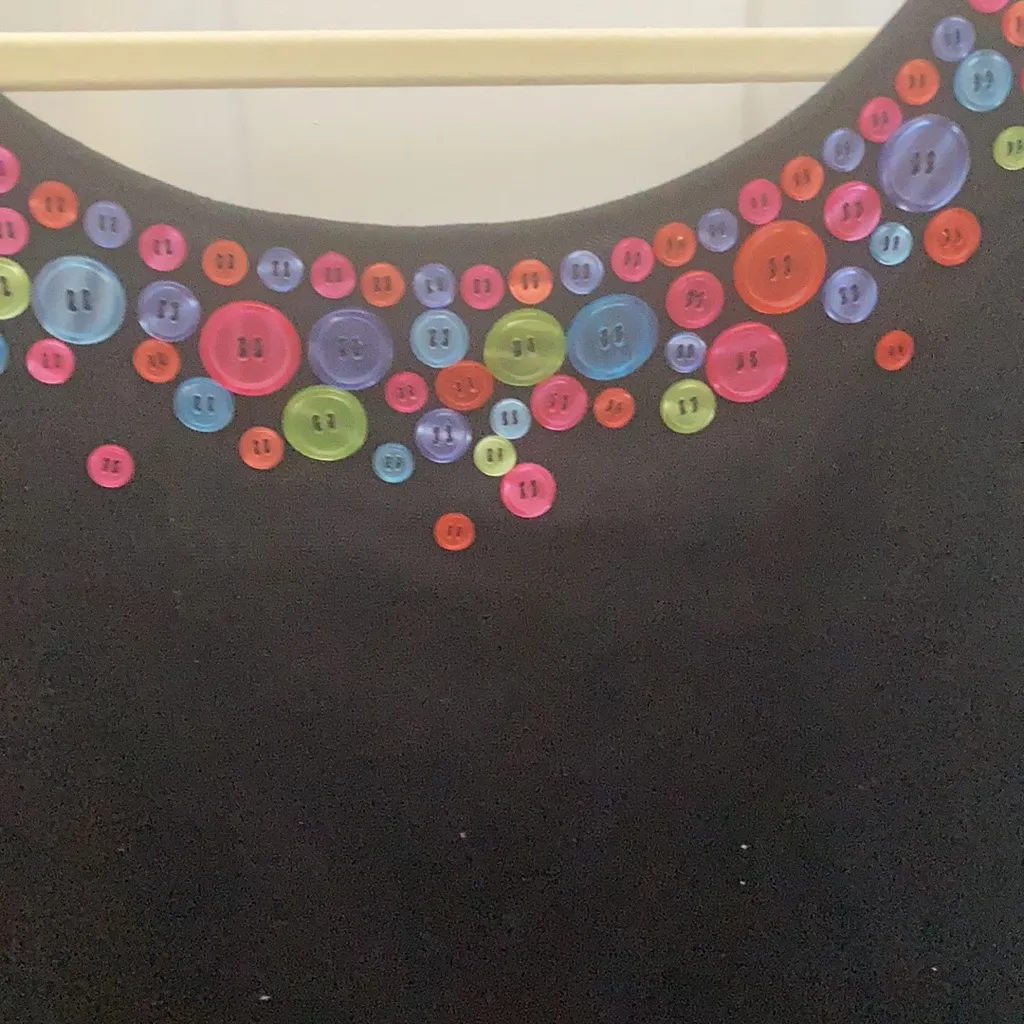 FINAL MARKDOWN Bob mackie wearable art embellished top medium - Image 3