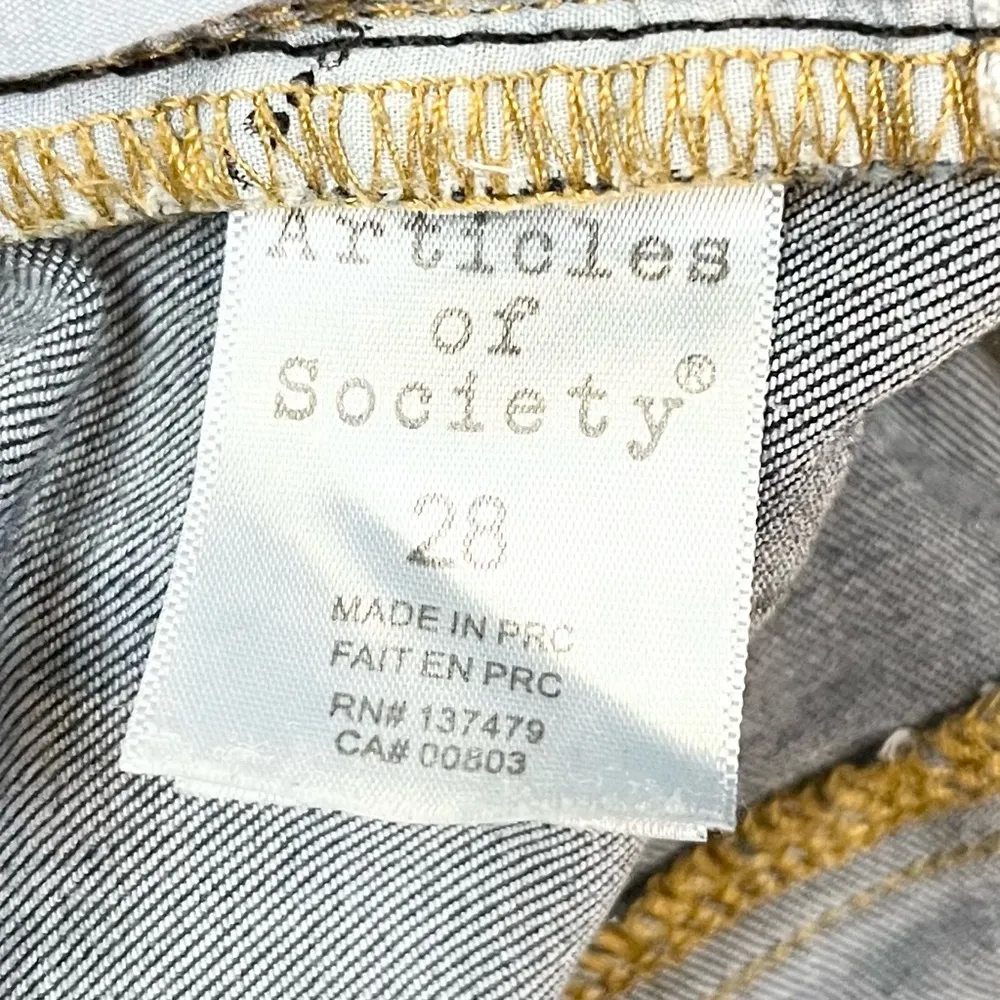 Sarah Mid-Rise Distressed Skinny Blue Denim Jeans 28 Prairie - Image 10