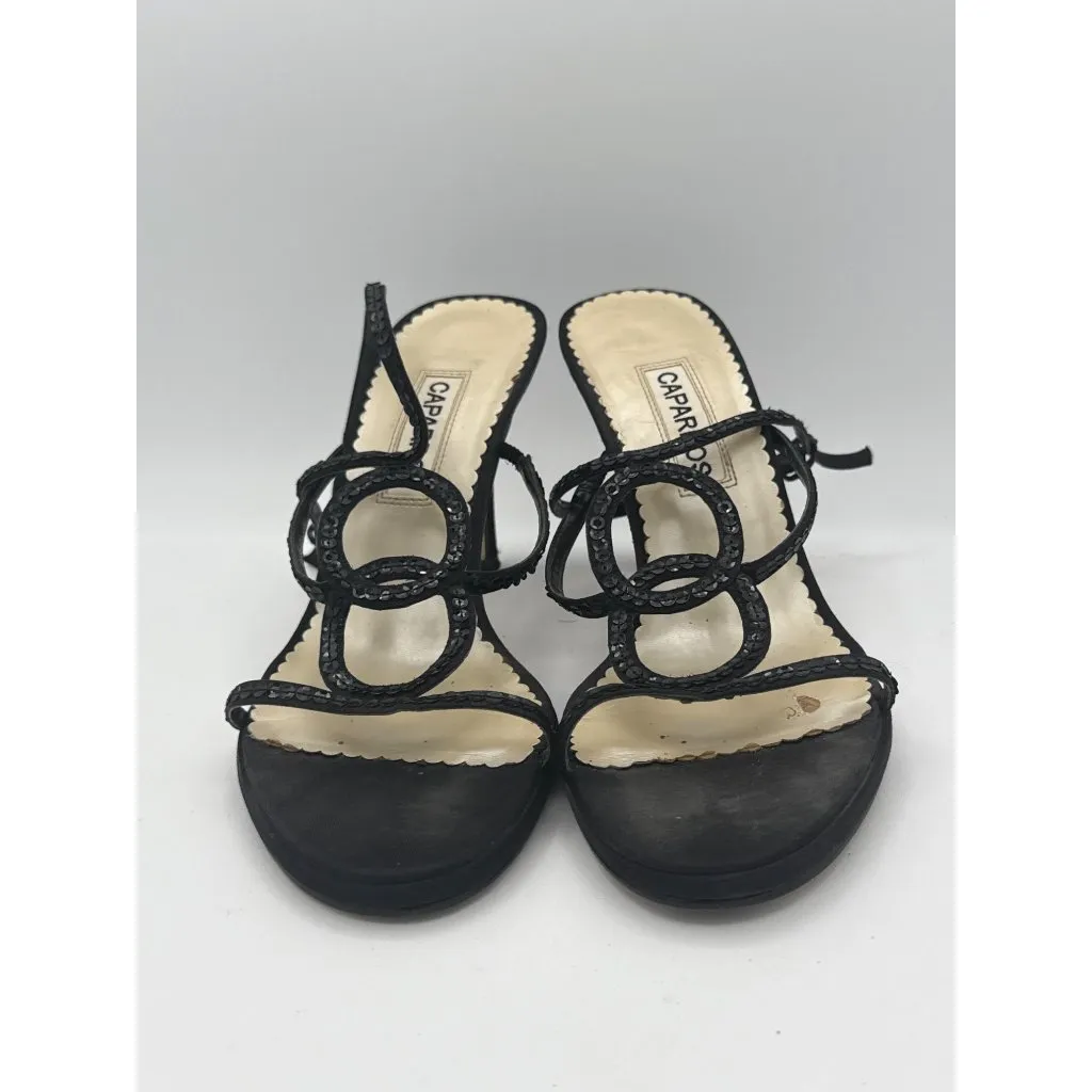Caparros Black Strappy Heels Size 7B - Image 2