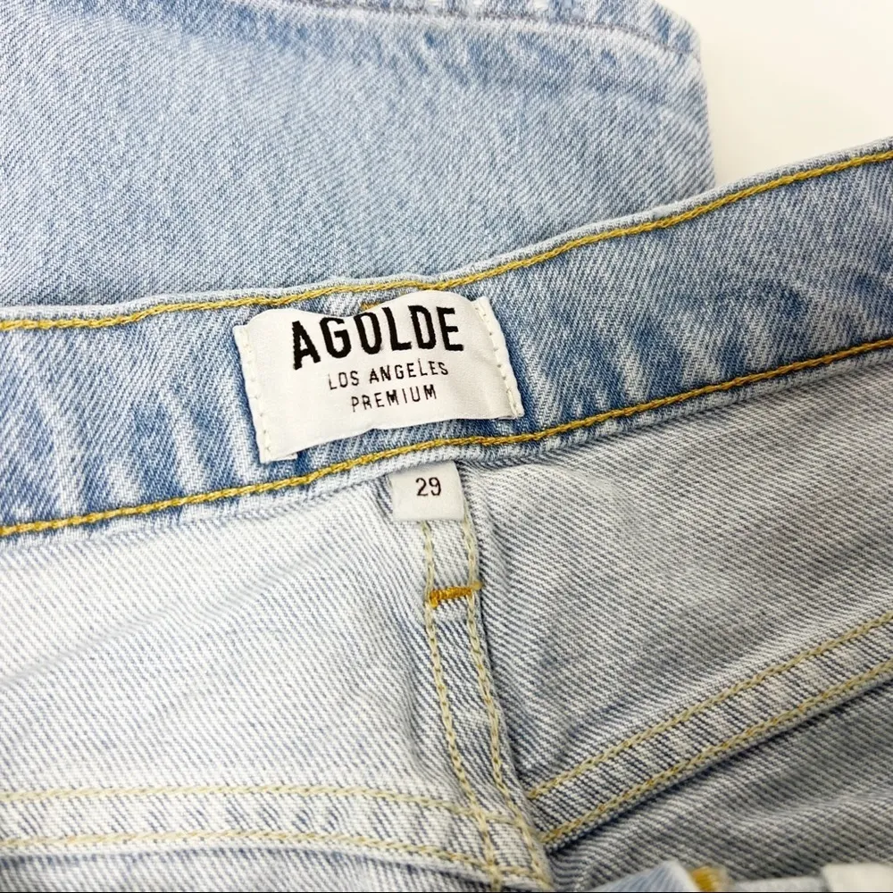 AGOLDE Jamie High Rise Classic Ever More Blue Revolve Size 29 - Image 3