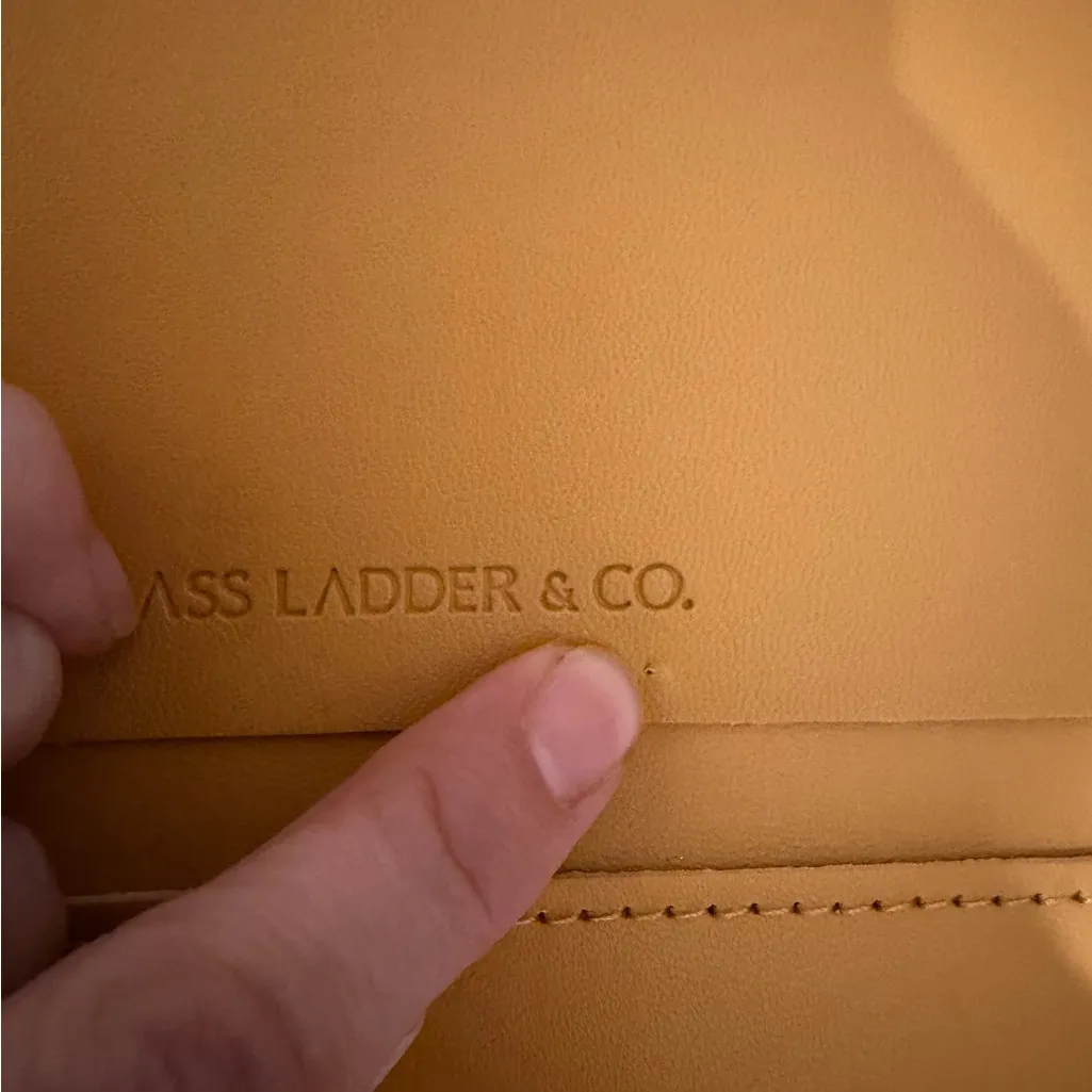 Glass Ladder & Co. Leather Tech Organizer Mustard Yellow Women's Bag - Image 5