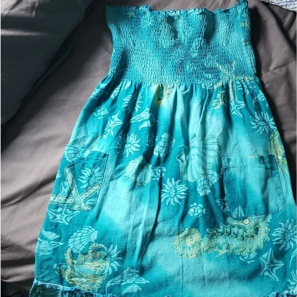 Seahorse ocean scene Summer dress - Image 2