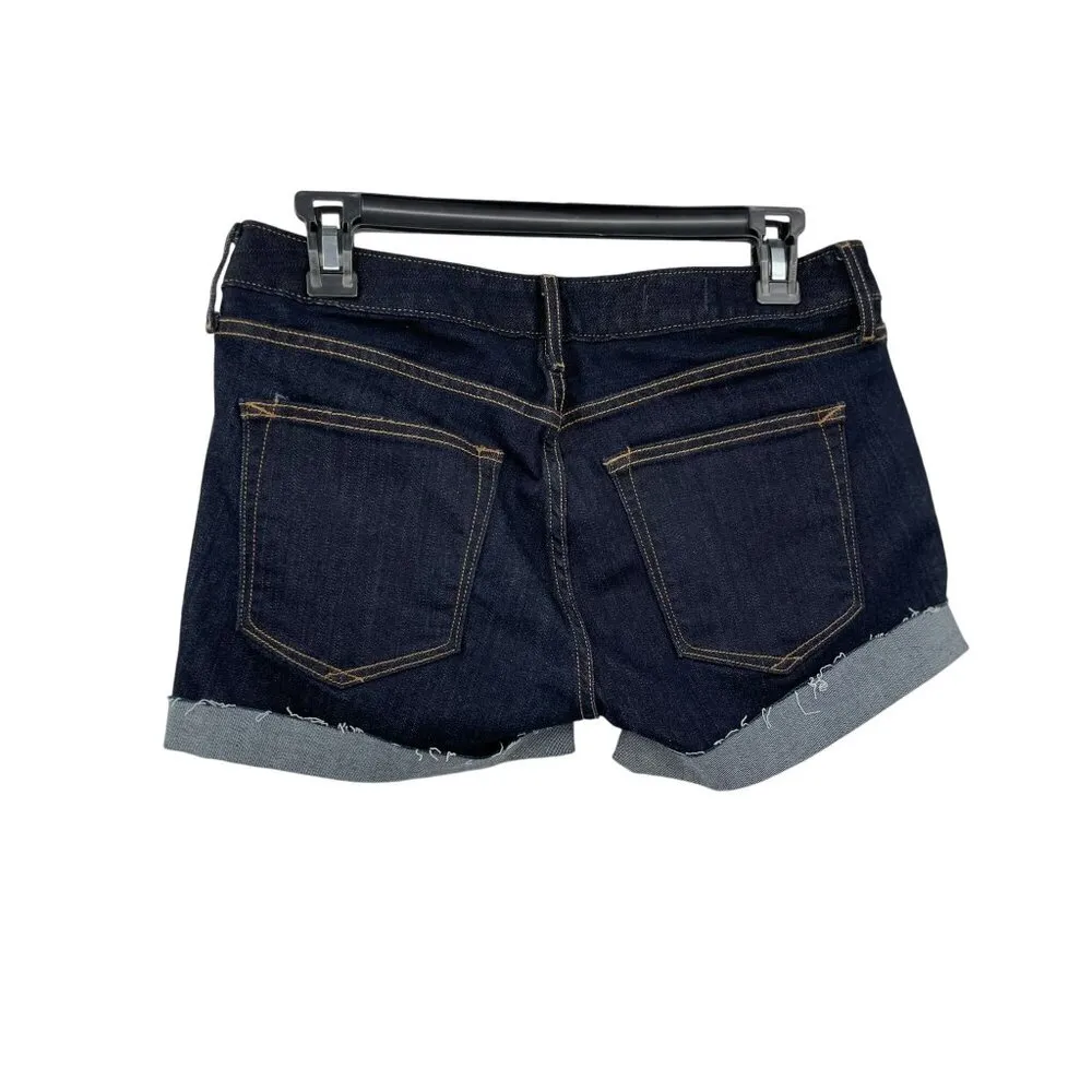 Gap 1969 Jean Shorts Womens W28s Curvy Dark Rinse Used Excellent Used Condition - Image 2