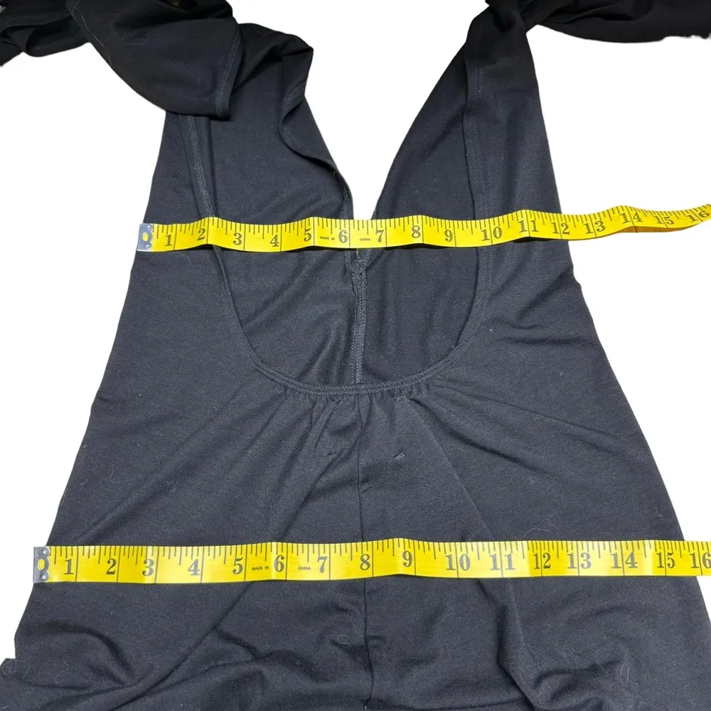 Reformation Black Convertible Wrap Multiway Halter Strap Plunge Maxi Dress XS - Image 13