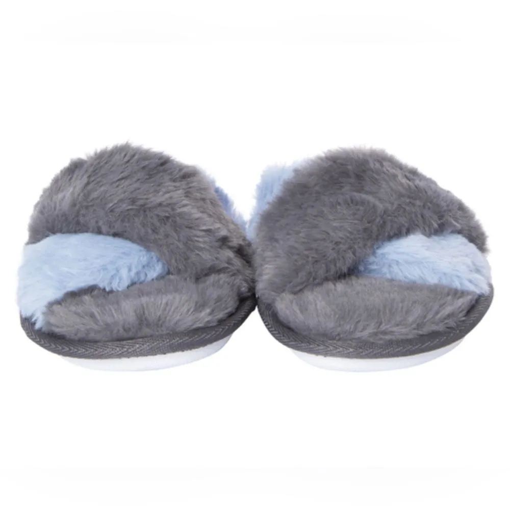 Women's gray faux fur x - Image 5