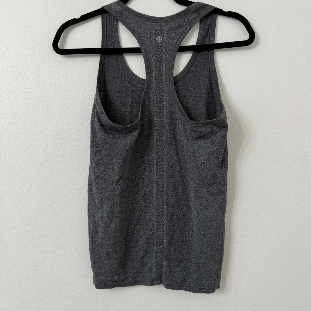 {6} Lululemon Swiftly Tech Racerback Tank Race Length Heathered Gray - Image 4