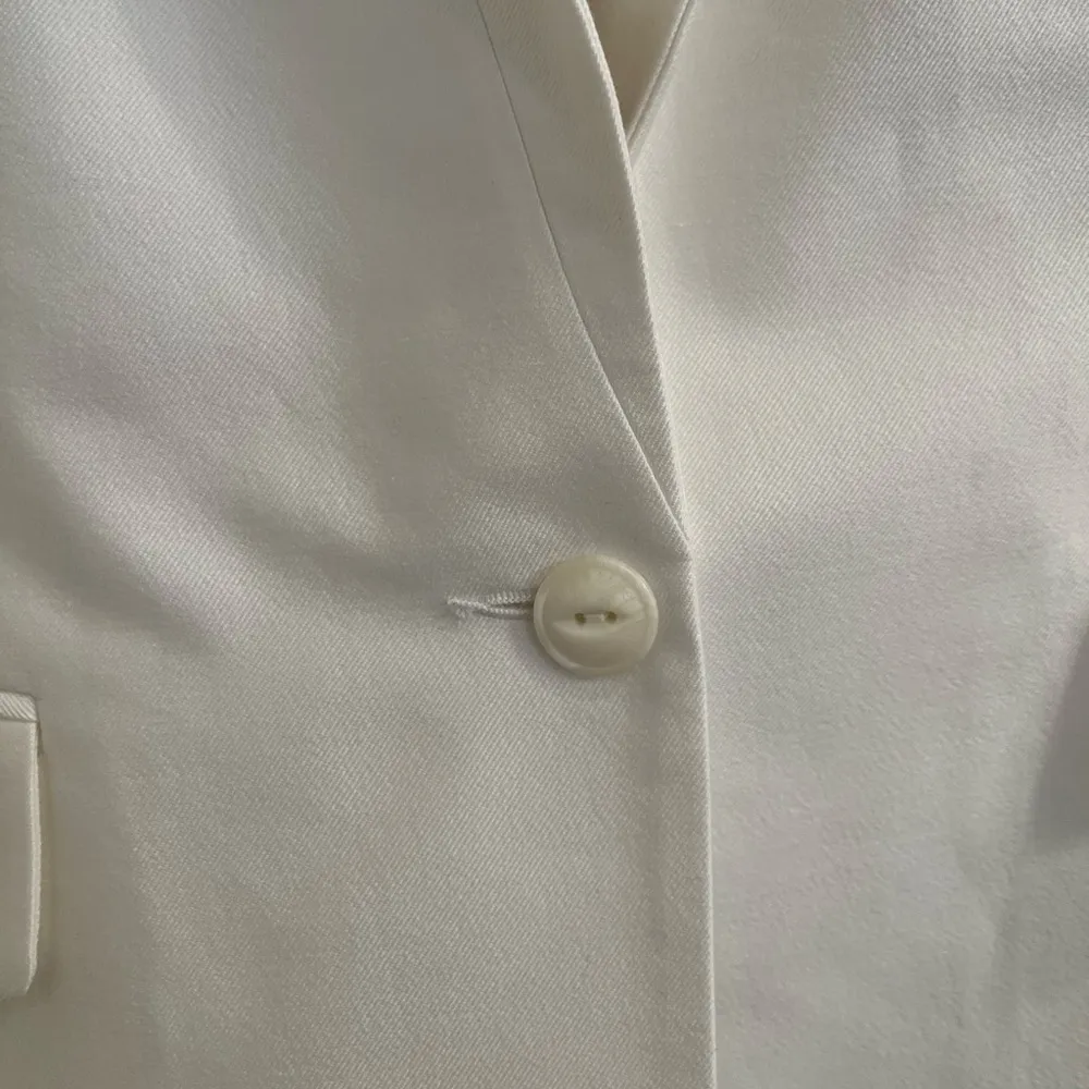 Rag & Bone White Cotton Blend Blazer 12 - Image 5