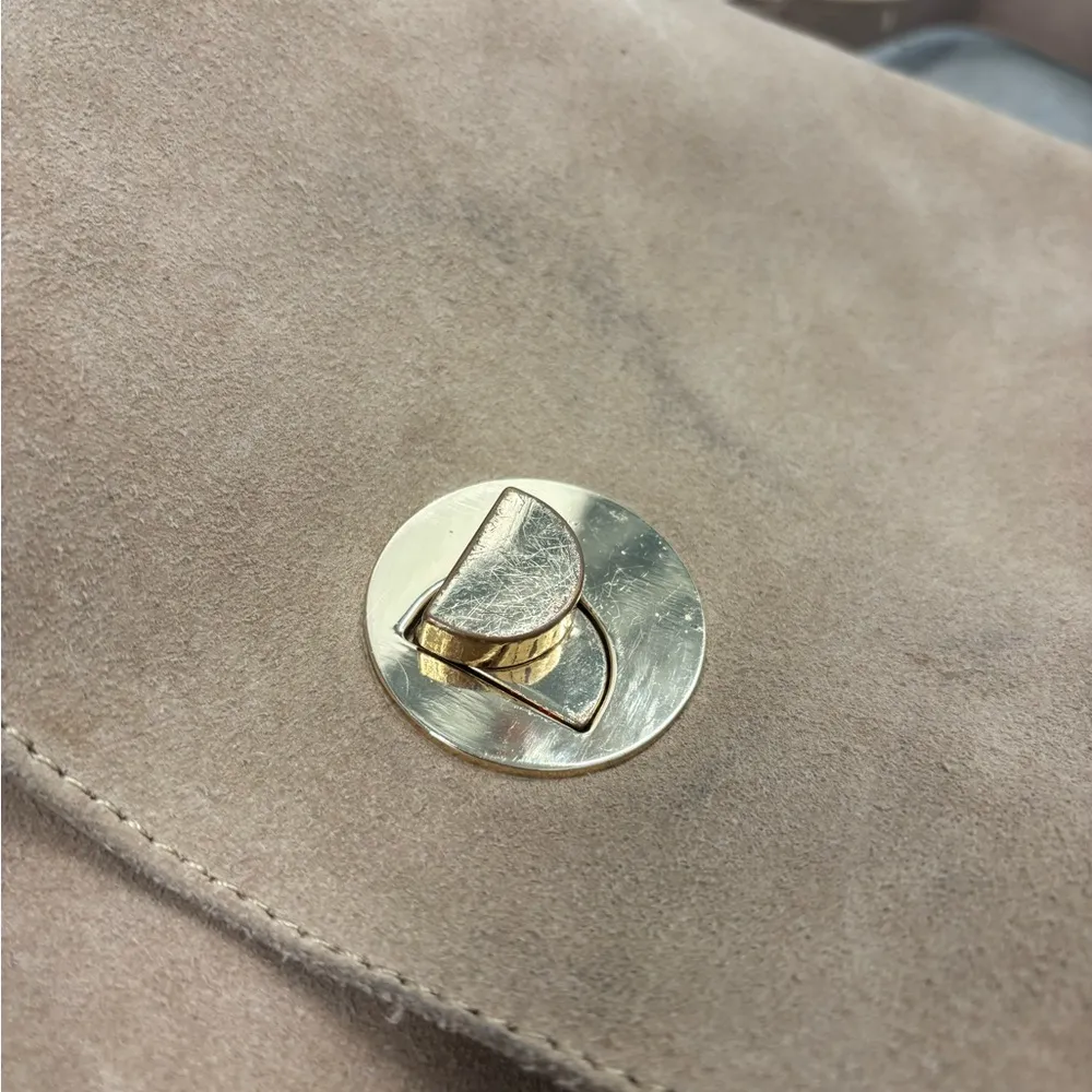 Beige Suede Backpack - Image 3