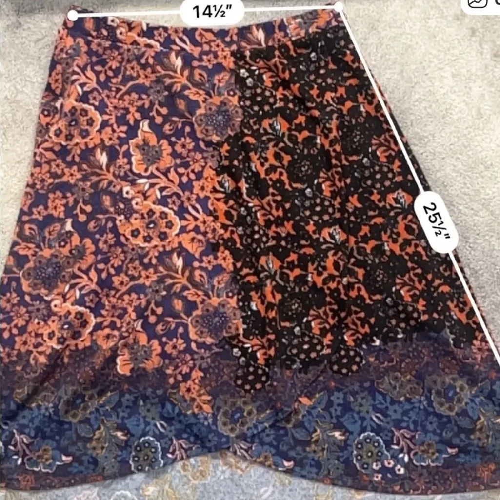 Anthropologie Maeve Multicolor Floral A-Line Skirt - Image 4