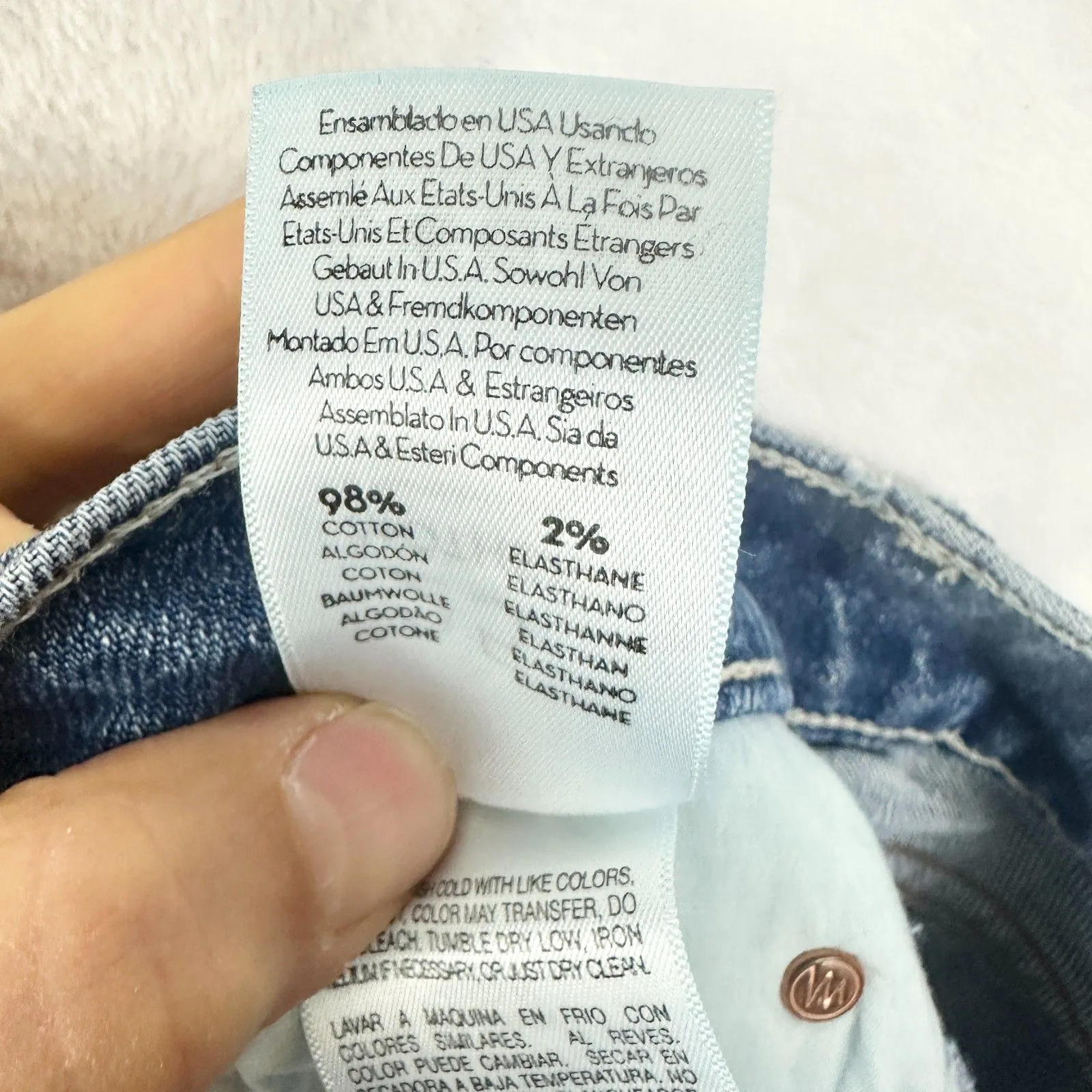 Mother Superior The Dutchie Short Fray Size 25 Cowboys Don't Cry Cut Off Blue - Image 6