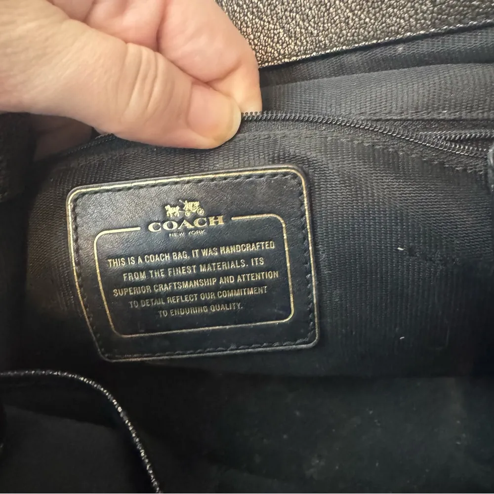 Coach Crosby Triple Compartment Gold Crackle Tote/Satchel Bag w/Zipper Top - Image 7